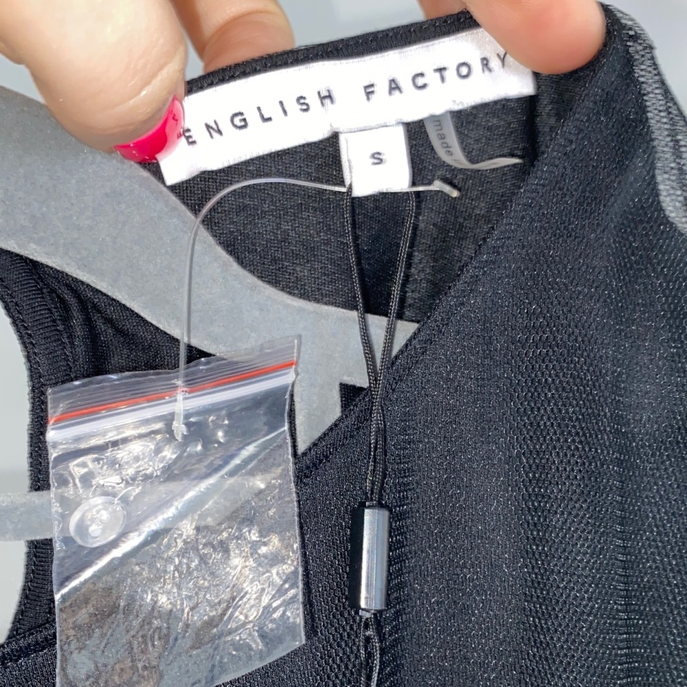 English Factory Black Ruffle Blouse - Picture 5 of 8